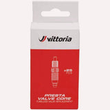 Vittoria Presta valve core replacement pack of 25 for multiway and singleway bike valves, components for bike maintenance.