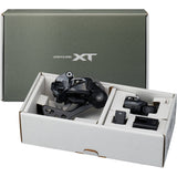 Shimano Deore XT M8250 Di2 Wireless Upgrade Kit with SW-M8250 shifter and GS derailleur for mountain bike components.