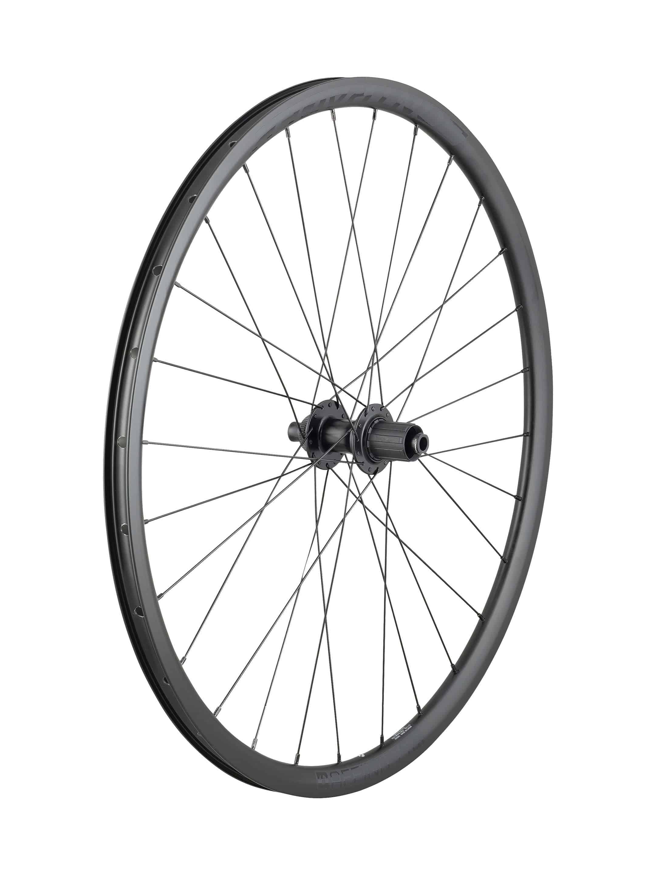 Bontrager Affinity TLR Centerlock disc road bike wheels with tubeless-ready 700C rims and 28 spokes, suitable for road cycling.