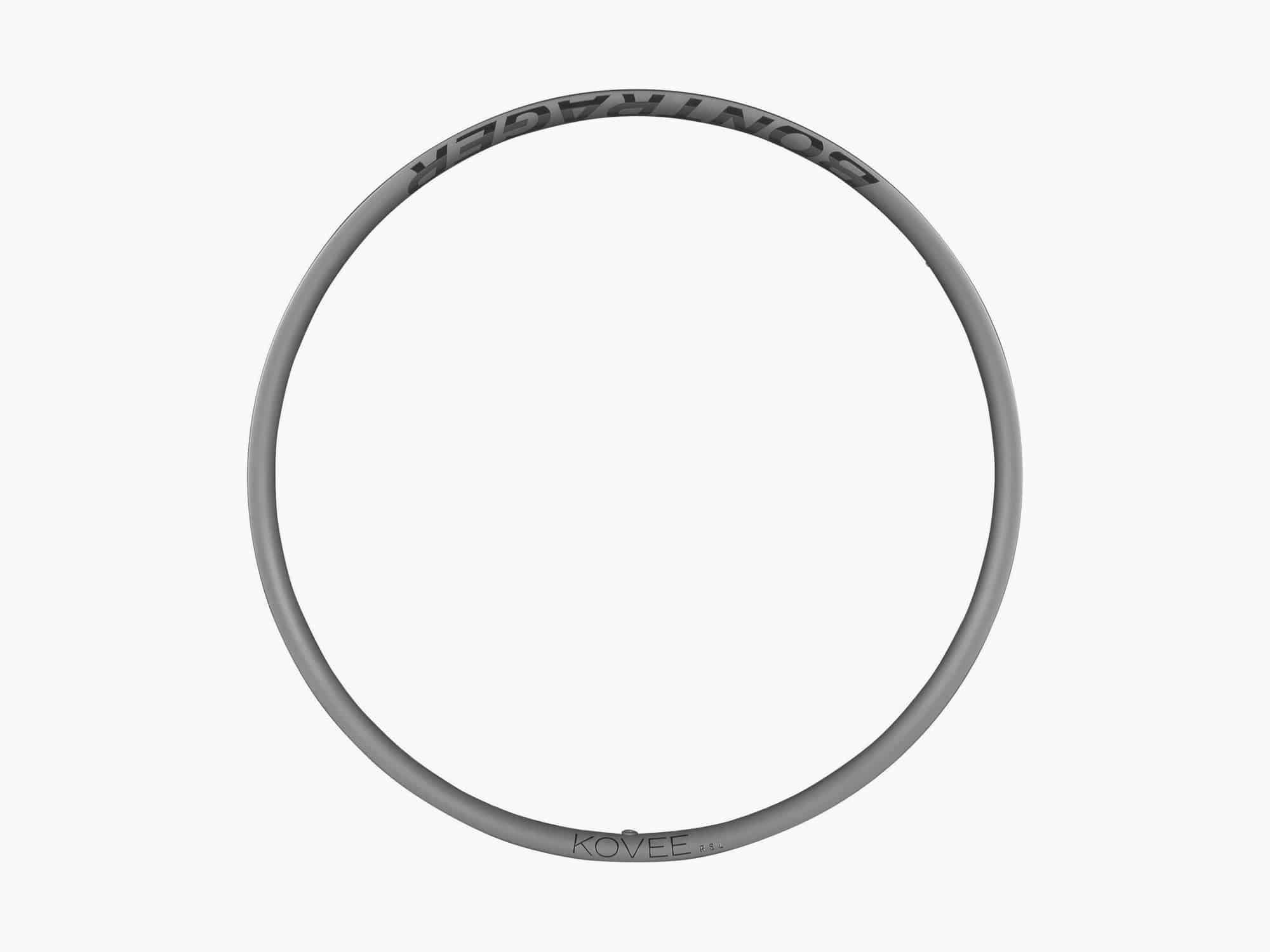 Bontrager Kovee RSL TLR 29-inch MTB rim in black, tubeless-ready, 24-hole component for front or rear mountain bike.