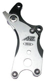 A2Z universal disc brake mount for tab-less bikes, showing the easy retrofit adapter for bicycle brake component installation.