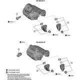 Shimano Spares SW-M9250-R/IR Di2 lever unit for precise shifting, component replacement for Shimano electronic bike groupset