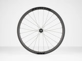 Bontrager Aeolus Elite 35V TLR disc road wheel with tubeless-ready design and lightweight carbon rim for high performance cycling.