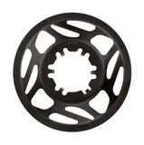 FSA Bosch Ebike steel chainguard with ED black finish for 15T crankset, component detail showing black protective cover