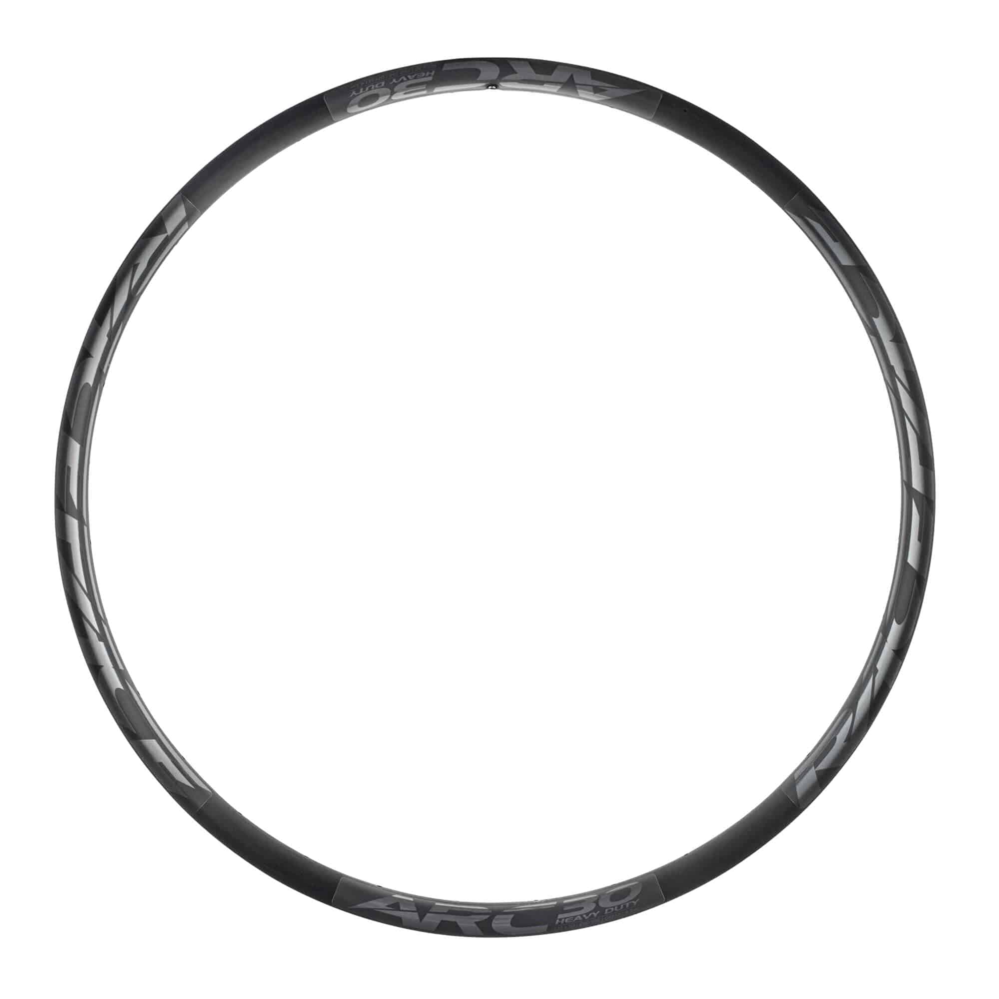 Race Face Arc heavy-duty mountain bike rim, tubeless-ready, 27.5-inch and 29-inch components with a durable alloy build.