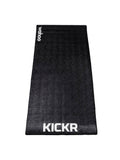 Wahoo Kickr trainer floormat for indoor cycling, providing floor protection and noise reduction during exercise.