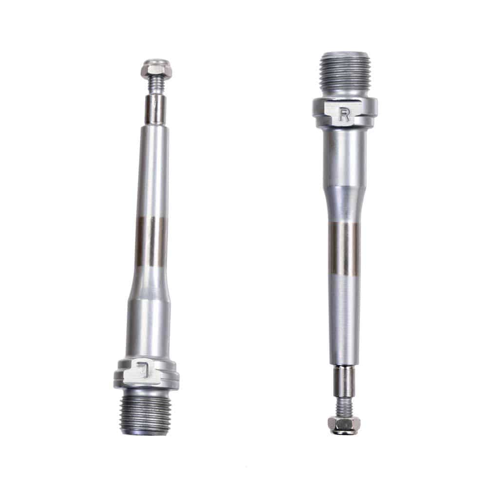 HT Components bike replacement axles, durable upgrade parts for bike spares and accessories, shown in the image.