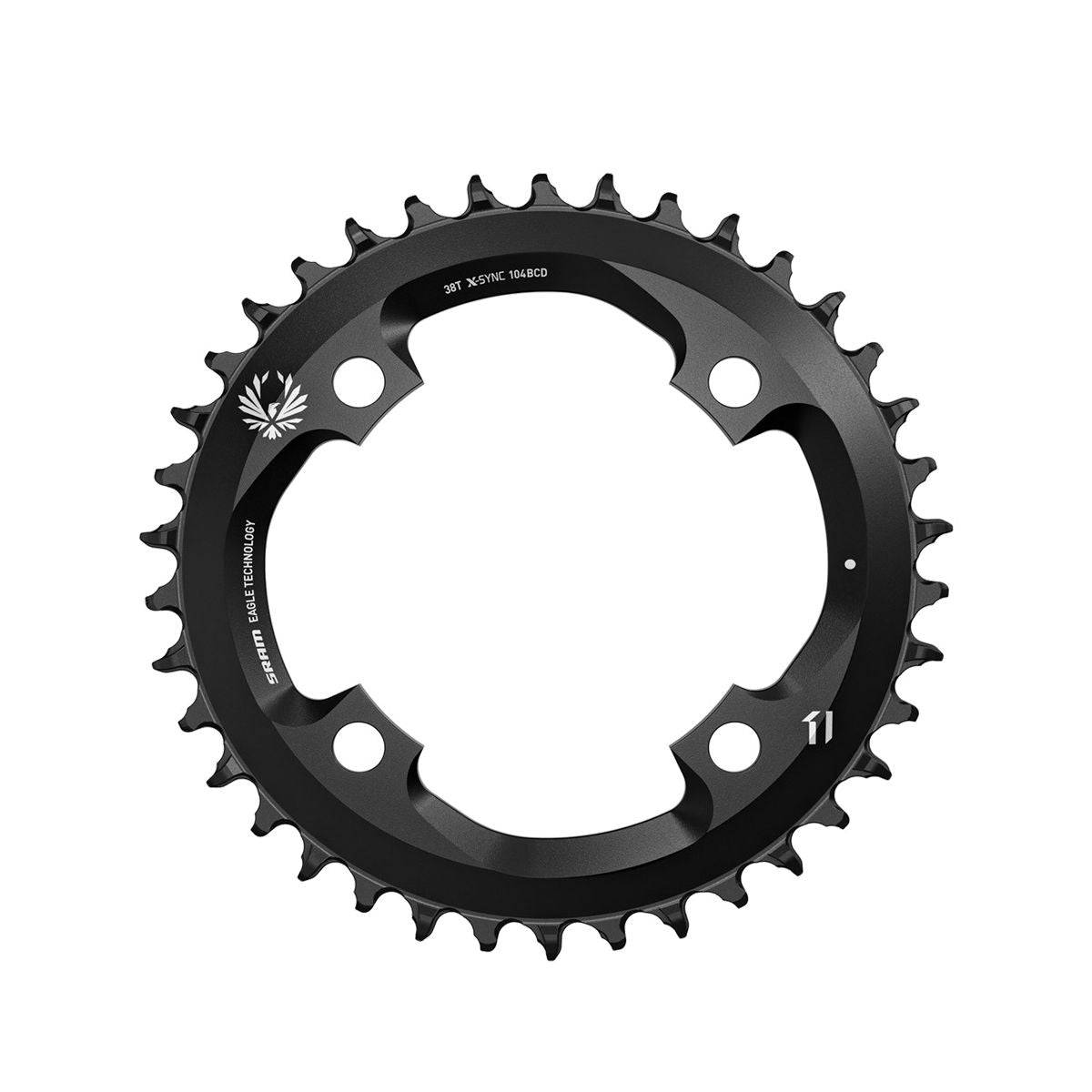 Sram Chain Ring X-Sync 2 104 Bcd Alum 12 Speed Black | Swinnerton Cycles