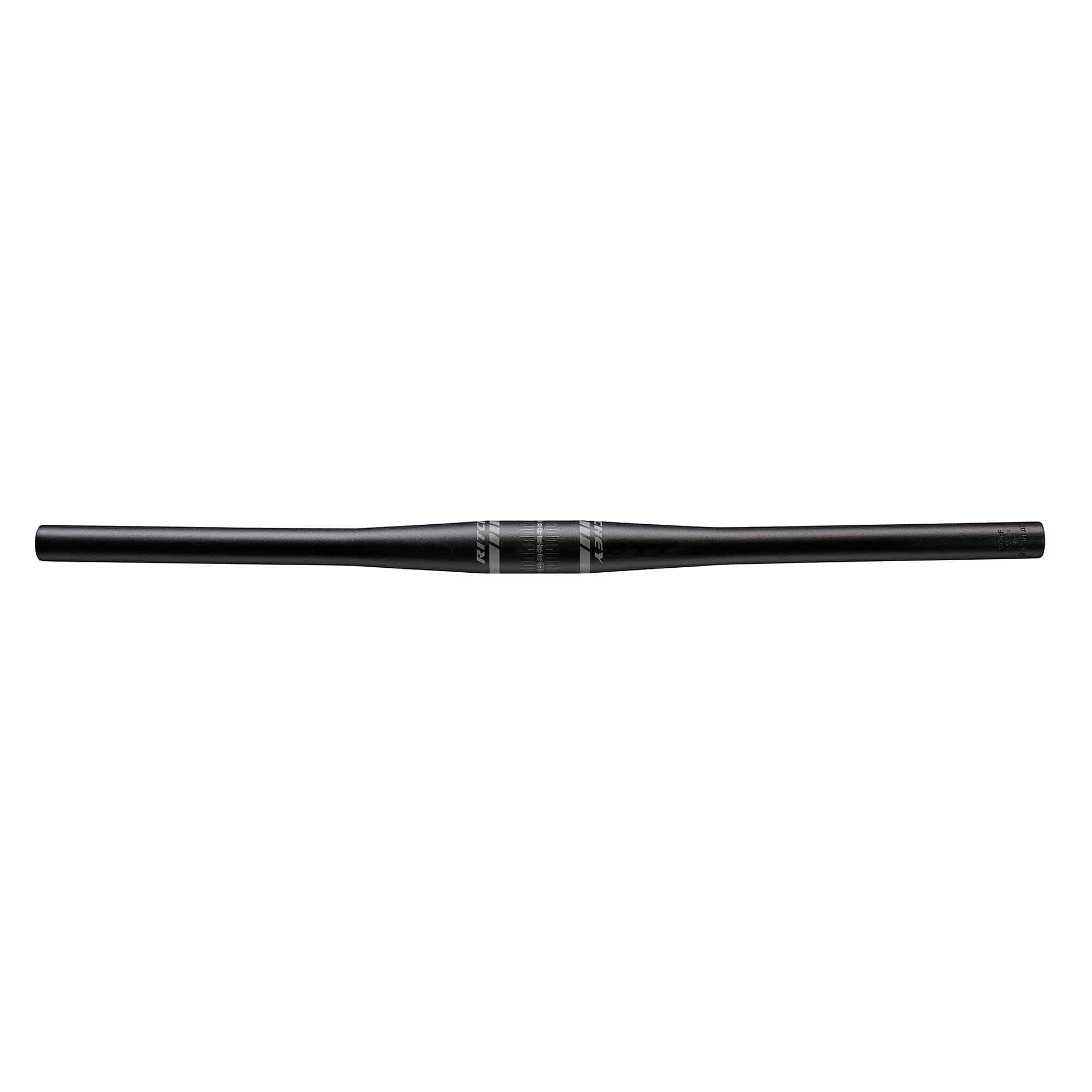 Ritchey Comp Flat MTB handlebar with 31.8mm clamp, adjustable rise, and bar-end compatibility for mountain biking.