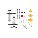Jagwire Elite DOT Bleed Kit for hydraulic disc brakes, black, stored in a deluxe workshop case, designed for bike maintenance.