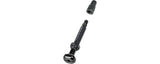 Bontrager Round Base TLR tubeless valve stem with removable core for bicycle wheels, showcasing the component's design and threading