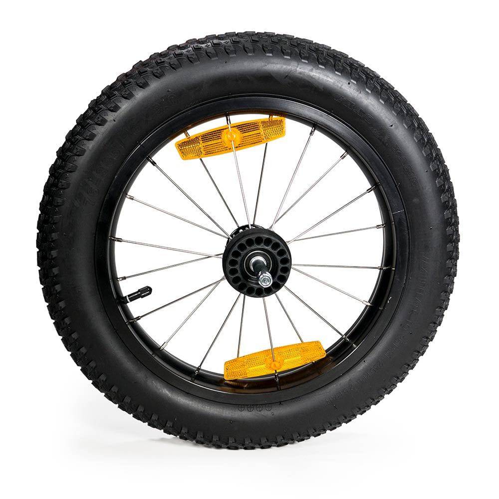 Burley 16 Plus Wheel Kit with all-terrain replacement wheels for trailers, designed for durability and smooth riding.