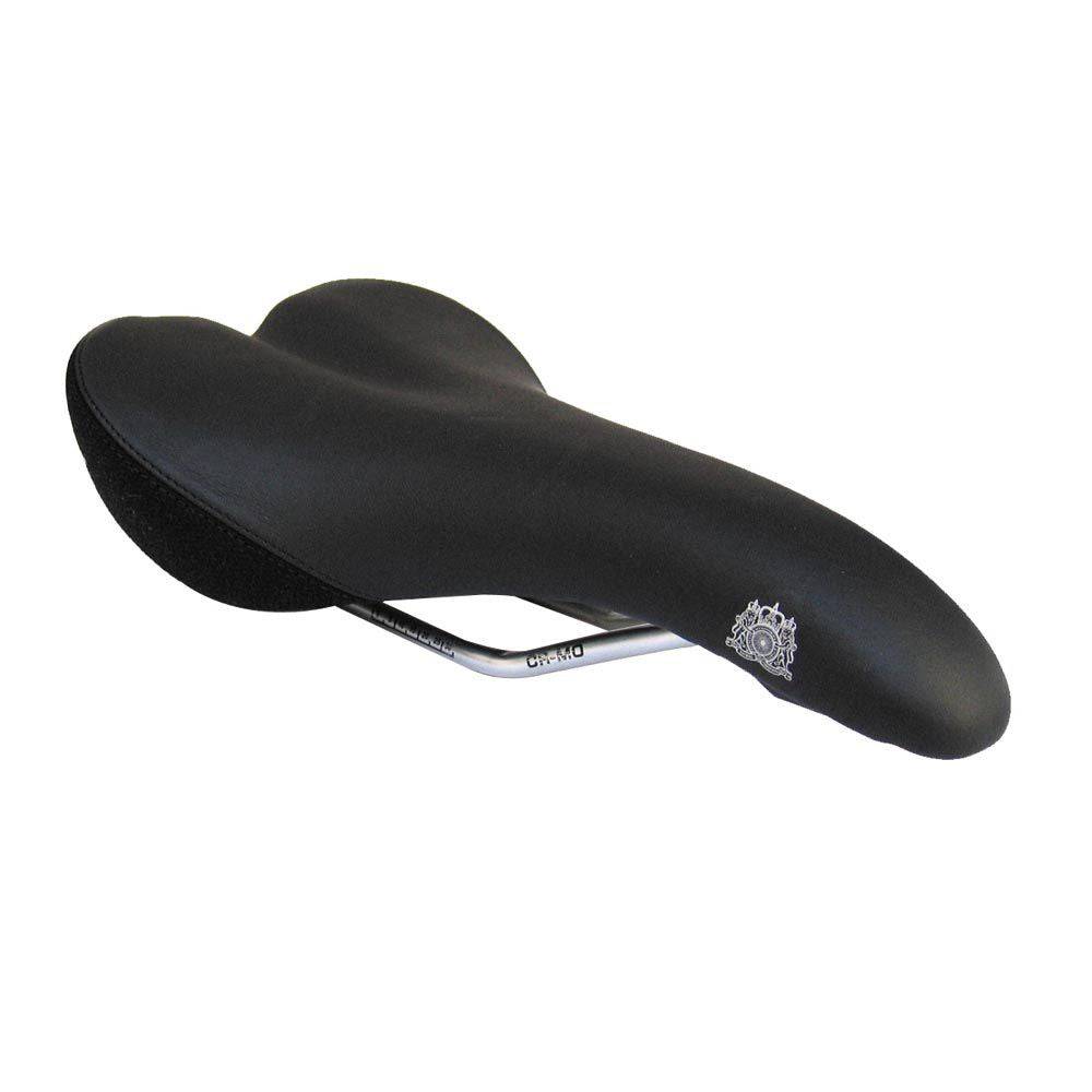 Passport Pilot Leather Saddle for road and mountain bikes, lightweight cycling seat with leather cover and ergonomic design.