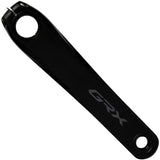 Shimano GRX FC-RX600 left hand crank arm for gravel bike replacement, showing the black crank arm with Shimano branding.