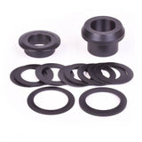 Wheels Manufacturing BBRight to 24/22mm crank spindle shims for SRAM compatibility, shown in a close-up image of the components.
