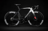 Colnago Y1RS Disc 2025 carbon aero road bike with Shimano Dura-Ace Di2 groupset, shown in a studio setting.