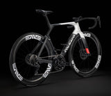Colnago Y1Rs Disc 2025 carbon aero road frameset with integrated disc brakes, shown in a bike studio setting.