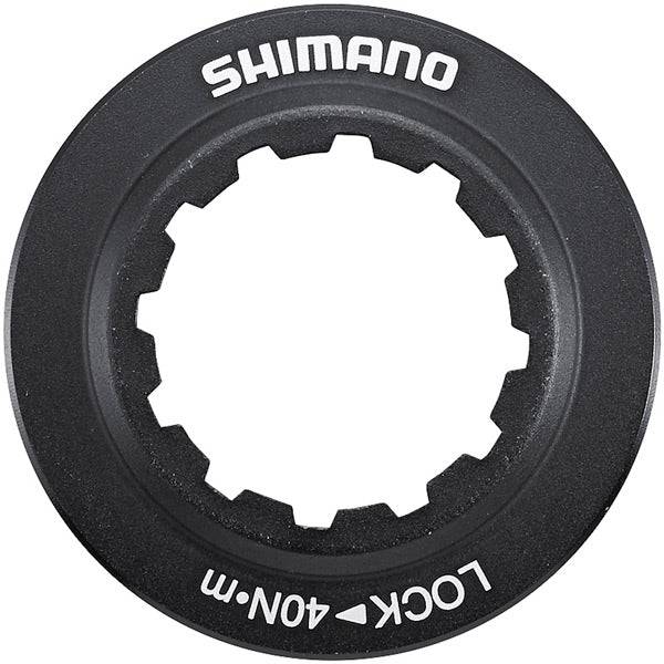 Shimano SM-RT81 internal lock ring and washer replacement for brake rotors, shown in a close-up image.