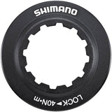 Shimano SM-RT81 internal lock ring and washer replacement for brake rotors, shown in a close-up image.