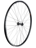 Bontrager Connection 700C MTB wheels with double-wall rims and Schrader valve compatibility, suited for mountain bike components.