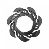 Kids Ride Shotgun Dirt Hero rotor guard in black providing disc brake protection for kids' bike accessories.