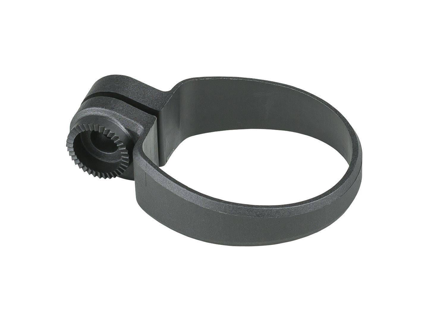 Black Trek Domane rear reflector mount compatible with Domane frames, designed for secure attachment and visibility.