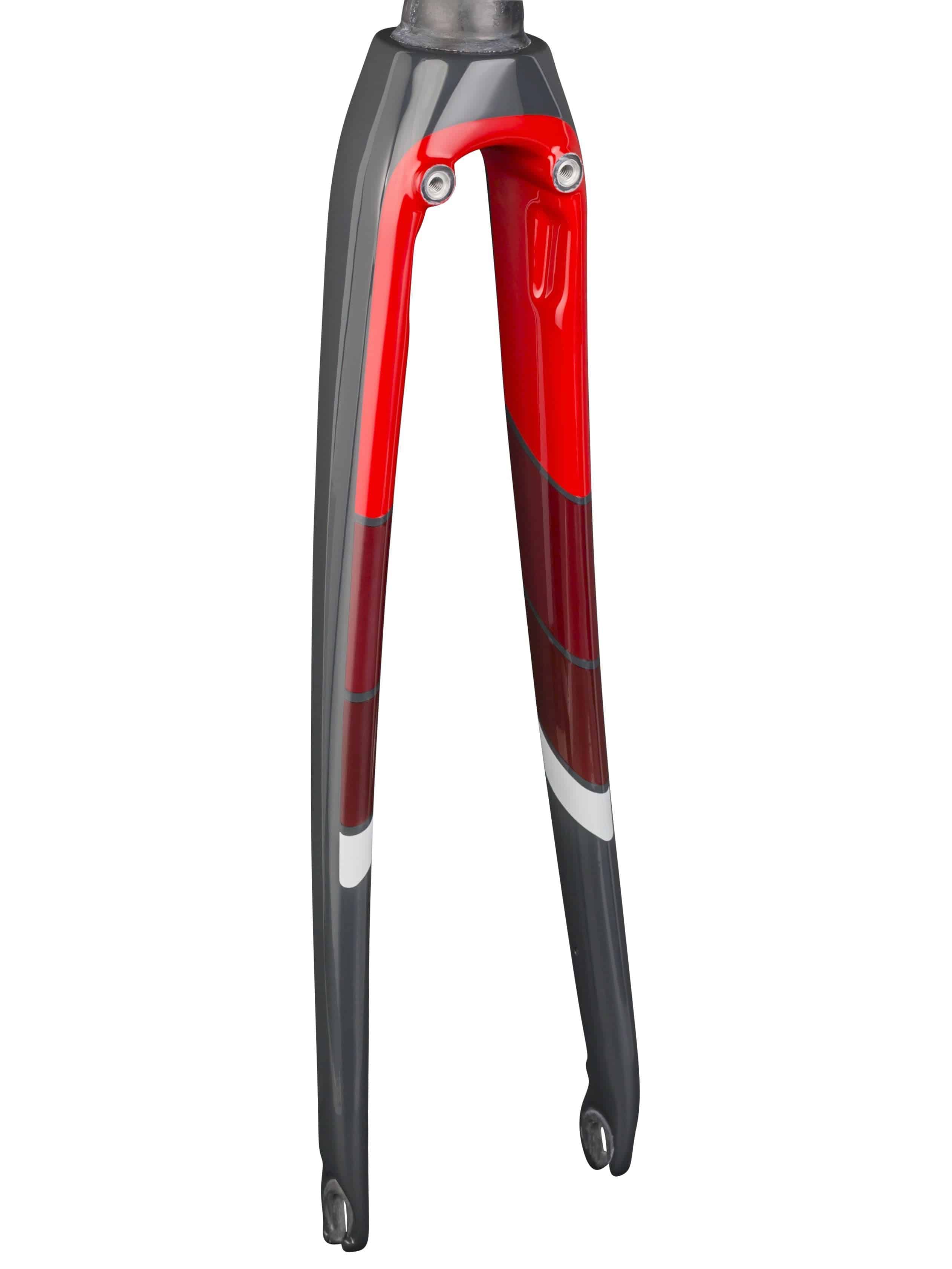 Trek 2018 Domane SL 5 road bike fork, lightweight bicycle component for improved steering and control, in a sleek black finish.