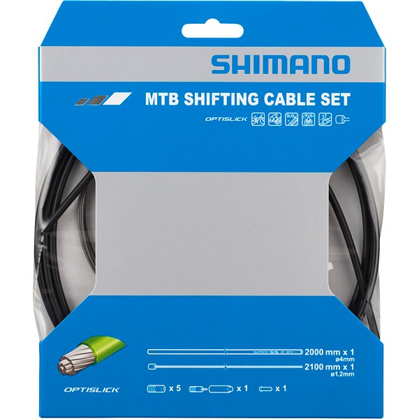 Shimano MTB gear cable set for rear only