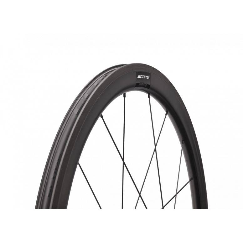 Scope Cycling S4 Rim Carbon Road Wheelset Black 45mm Rim Brake Shimano Carbon | Swinnerton Cycles