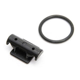 Cateye Spacer X FlexTight adaptor for Rapid X and X2 bike lights, shown attached to the light mount.