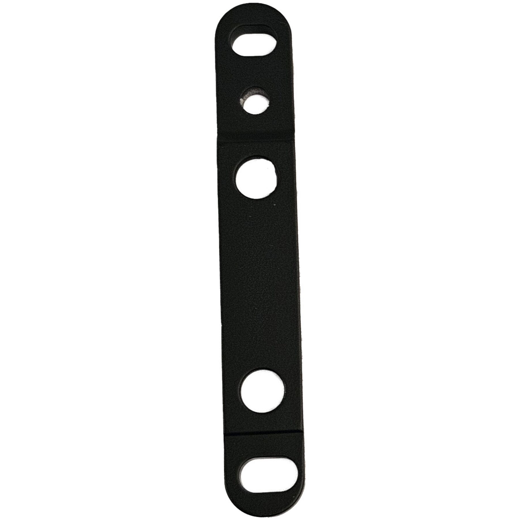 Shimano flat mount disc brake adapter for 140mm and 160mm rotors on a road bike, showing the black metal component.