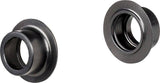 Bontrager Rhythm 15mm axle end caps for 100/110mm OLD front and rear hubs in black, bicycle component accessories.