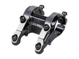 Black Trek Bontrager Line Pro Direct Mount Stem with 0° angle and 47mm length for 35mm handlebars, bike components.