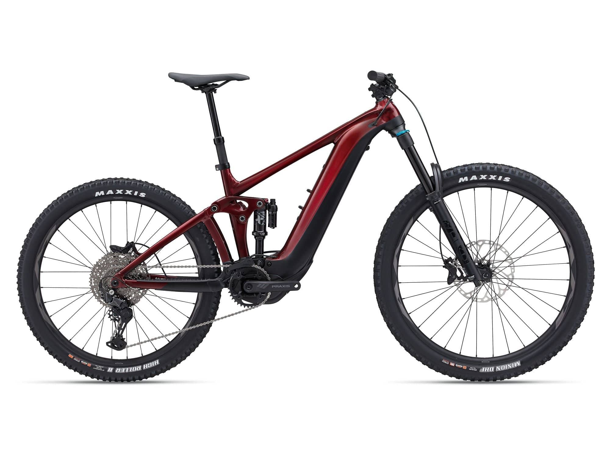 Giant Reign E+ 2 2026 electric mountain bike with advanced disc brakes and powerful e-bike assistance, ready for off-road trails.