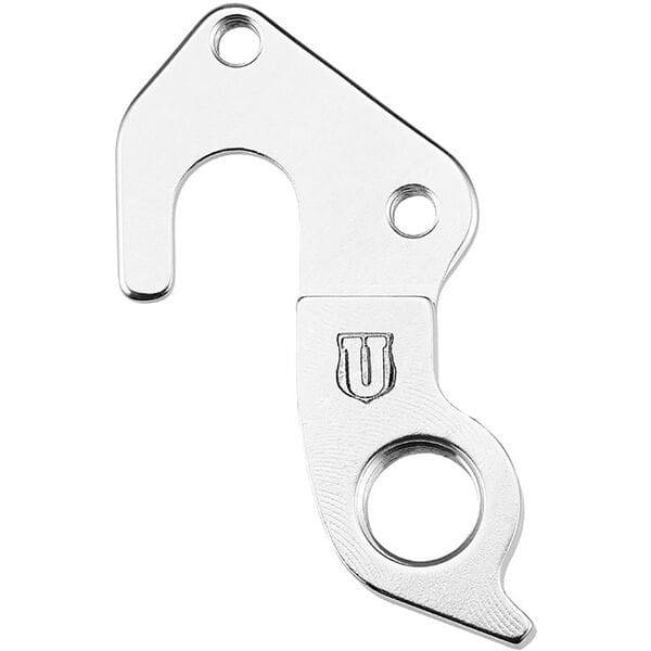 M Part gear hanger for Focus bikes, durable replacement component, shown in black with mounting holes and precise design.