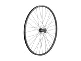 Bontrager Connection Boost Deore 29-inch mountain bike disc wheel with black rim and spokes, ready for mountain biking components.