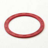 Race Face 1mm red spacer rubber for EXI and X-Type chainsets, bike accessory component, suitable for bike chainset installation.