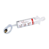 Effetto Caffelatex Latex Injector for precise tubeless tire sealant application, used in workshop settings by Effetto Mariposa.