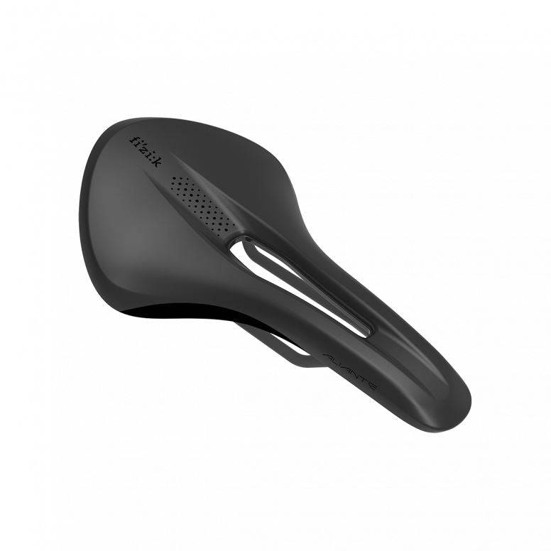 Fizik Tempo Aliante R3 endurance road cycling saddle with ergonomic cutout, designed for comfort and performance.