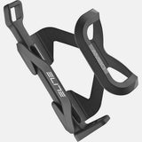 Elite Ambo black multi-entry bike bottle cage with adjustable side-entry design, lightweight cycling accessories for convenient hydration.