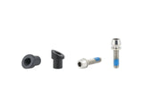 Bontrager 2022 RSL MTB barstem combo D Nut hardware for mountain bikes, black, showing close-up of components and threading details.