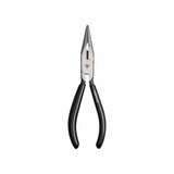 Topeak 6-inch long nose pliers with PVC grip, durable black workshop tool for gripping and bending tasks.