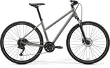 Merida Crossway 100 Women's MY26 hybrid bike with Shimano CUES U3020 SGS components and disc brakes, shown from side view.
