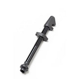 DT Swiss lightweight aluminum tubeless valve in black for 36-48mm deep rims, designed for bike wheel components.