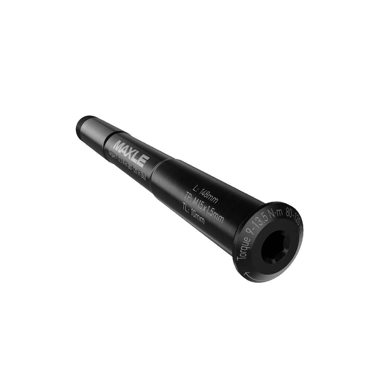 SRAM Axle Maxle Stealth Front, 12x100, Length 118.5mm, Thread Length 9mm, Thread Pitch M12X1.5 - Road Forks: BLACK 12X100MM | Swinnerton Cycles