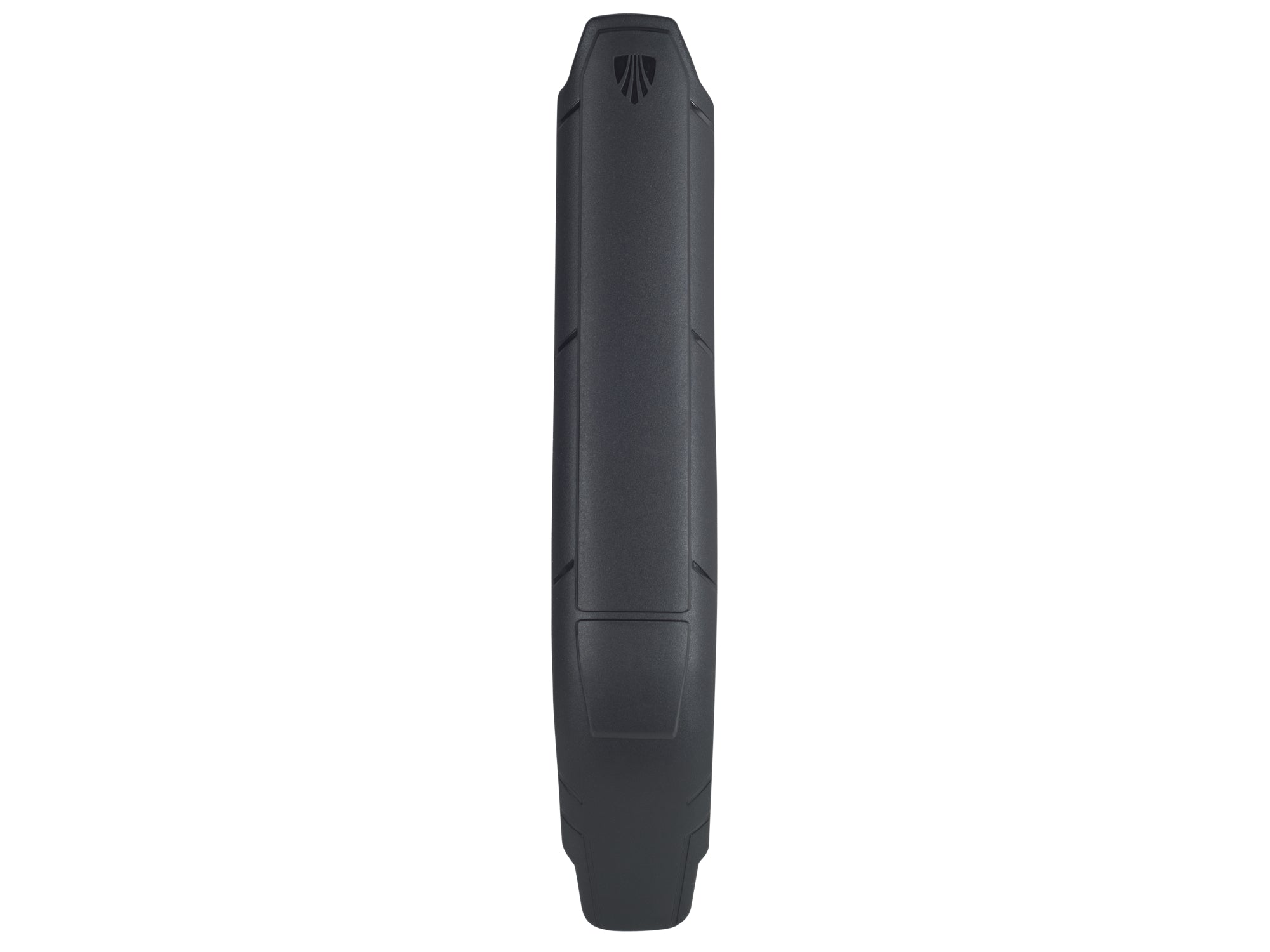 Black Trek Slash 29 Carbon downtube armor protective frame guard on a mountain bike frame.