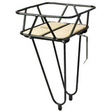 Minoura King Carrier Junior front bike rack with Japanese Maple wood finish, designed for bike accessories and added style.