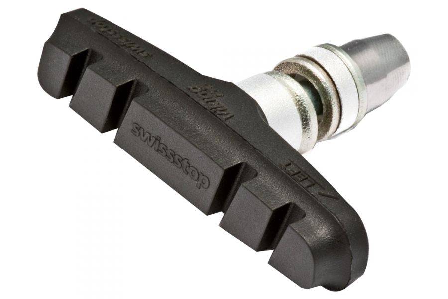 SwissStop Viking Pro Black Brake Pads for Cantilever and V-Brakes, high-performance bicycle brake components.