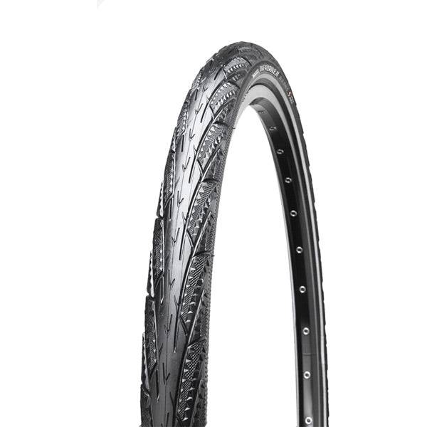 Maxxis Overdrive Maxx tyre with MaxxProtect and Silkworm puncture protection for all-weather riding, shown on bike wheel.