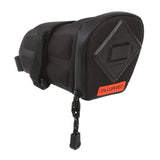 Passport Seat Packs Frequent Flyer compact cycling saddle bag with reflective details, designed for bike accessories.